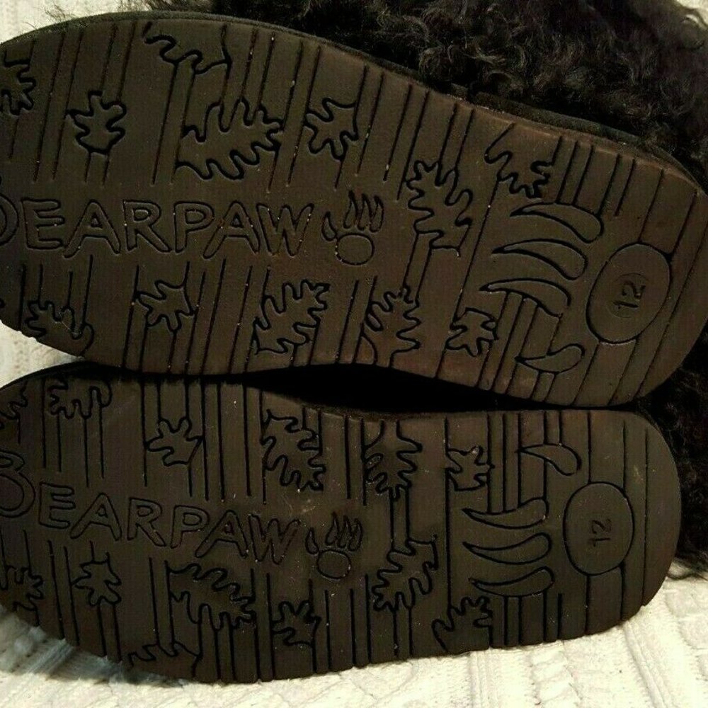 NN Bearpaw Girls Sz 12 Fur Fringe UGG Style Boots - Picture 5 of 10